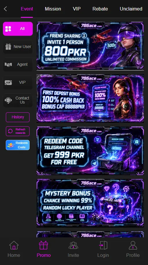 786Ace Game Promotion